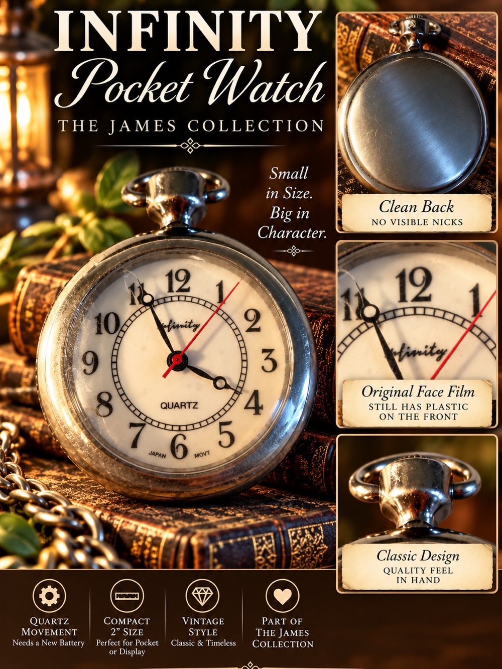 Infinity | The James Collection Pocket Watch